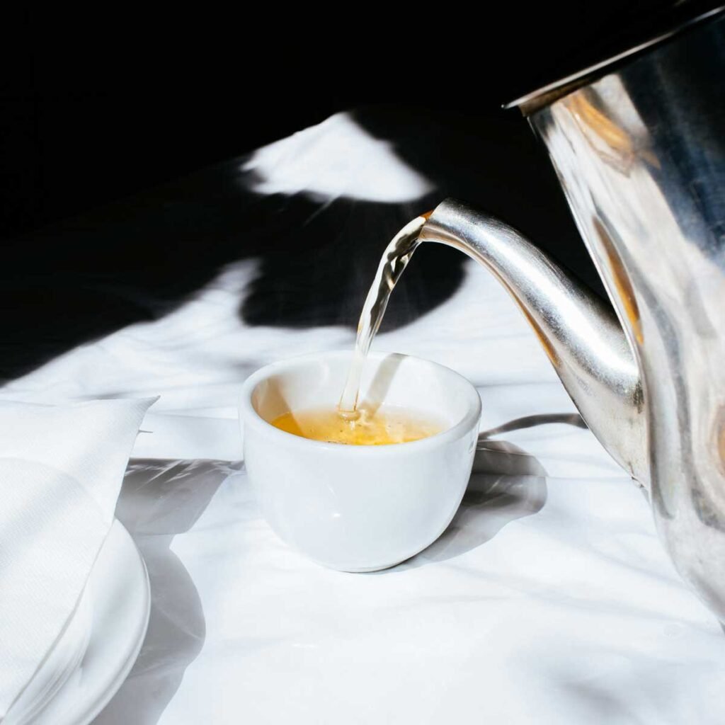 Pouring tea